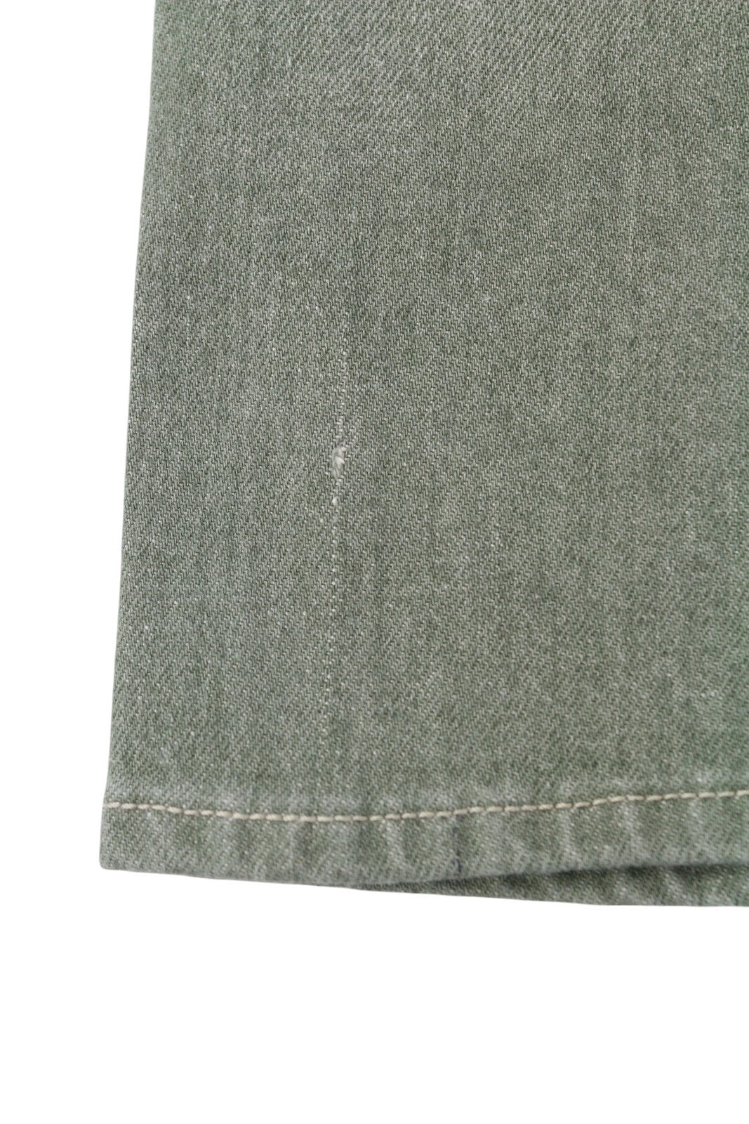 R13 berniukiški tiesūs moteriški džinsai, 31, ploni, trumpi, tamsiai žali, tamprūs, rekomenduojama kaina – 695 € 