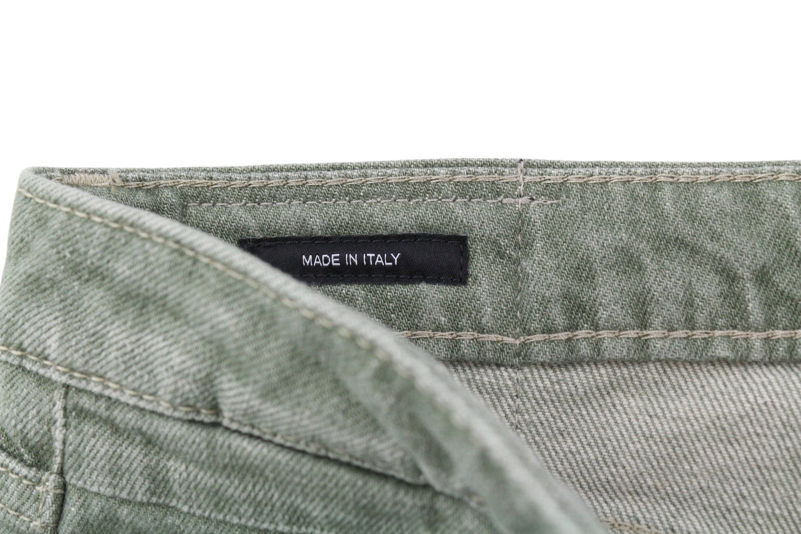 R13 berniukiški tiesūs moteriški džinsai 27 ploni, tiesūs, trumpi, armijos žali, tamprūs, RRP 695 € 