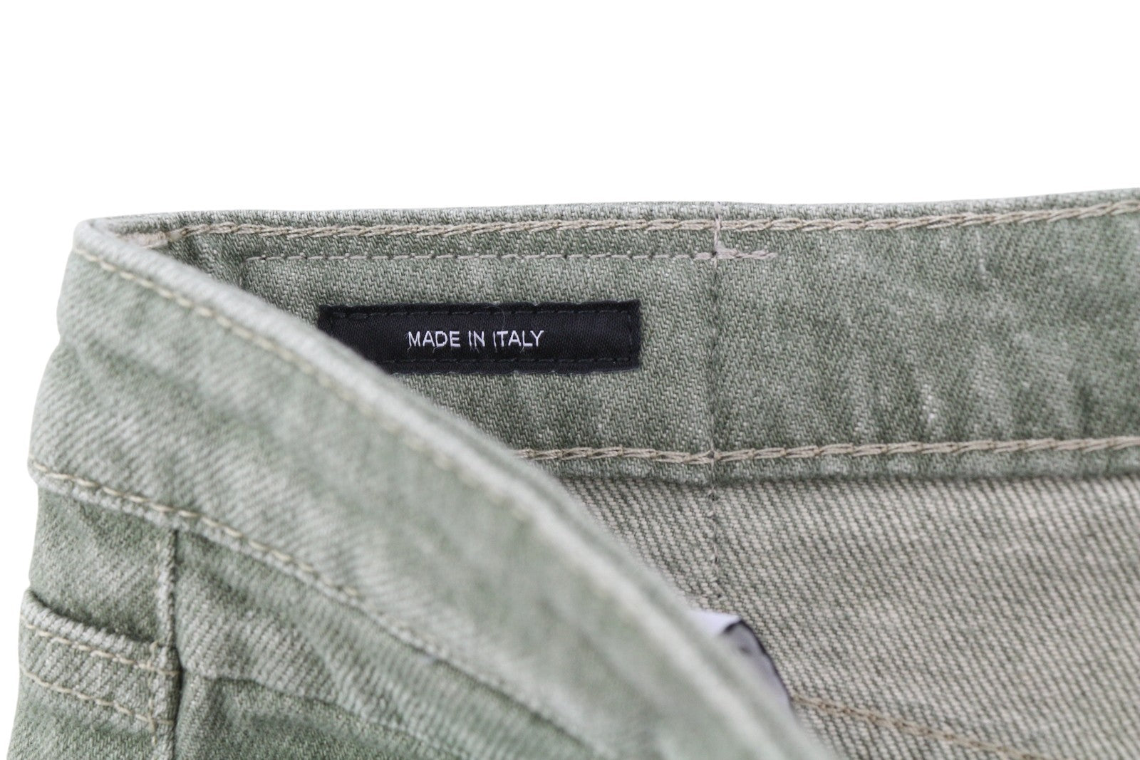 R13 Tobi berniukiški moteriški džinsai, 27, žemo liemens, ploni, skalbti, armijos žali, tamprūs, RRP 695 € 