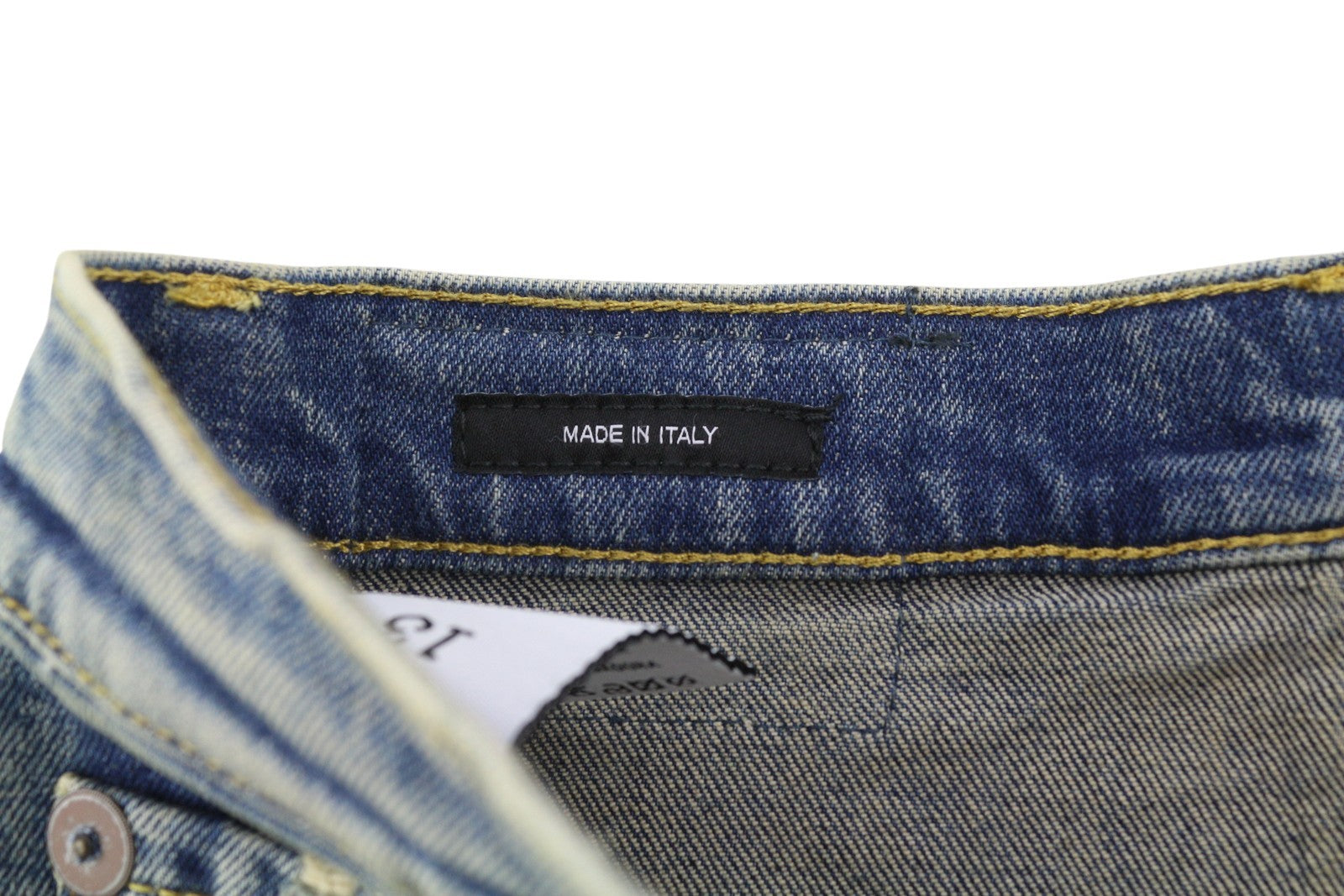 R13 Jane moteriški džinsai, 25 dydžio, skalbtos mėlynos spalvos, platėjančios klešnės, užtrauktuku, tamprūs Kelly džinsai, RRP 645 € 