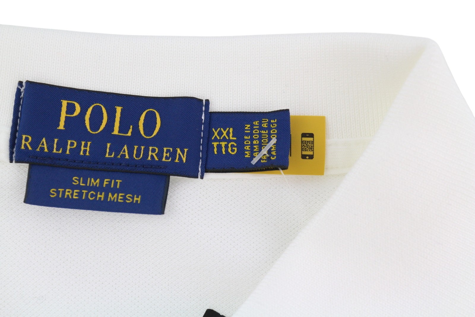 RALPH LAUREN Slim Fit vyriški marškinėliai trumpomis rankovėmis, 2XL, tamprūs, RRP 230 USD 