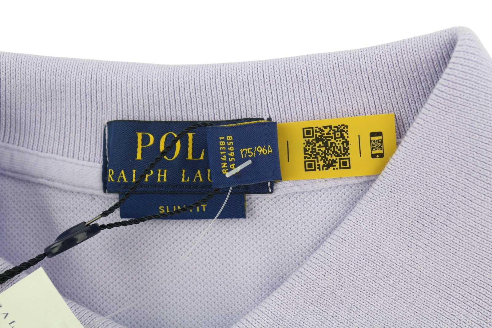 RALPH LAUREN Slim Fit vyriški marškinėliai M violetiniai trumpomis rankovėmis polo apykakle RMK 142 € 