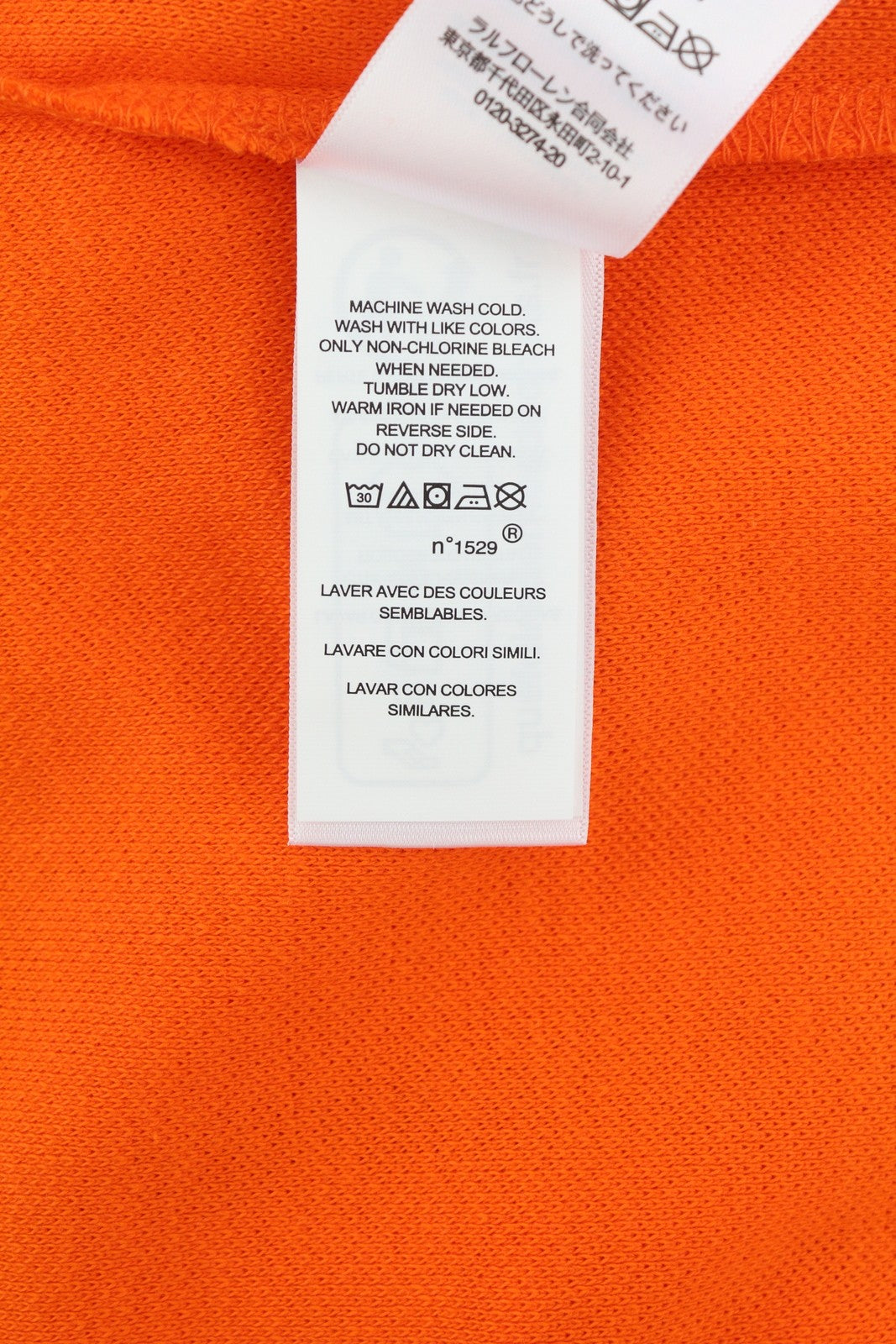 RLX RALPH LAUREN vyriški marškinėliai su oranžiniais trumpomis rankovėmis ir logotipu, RRP 212 USD 