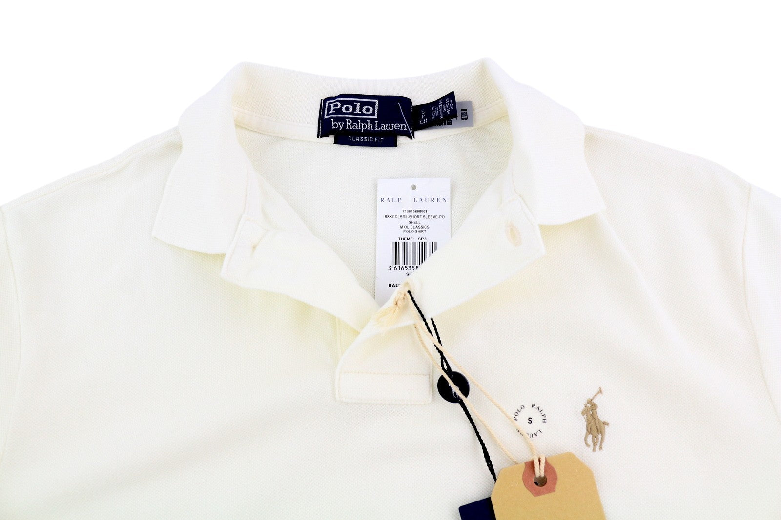 RALPH LAUREN klasikinio kirpimo vyriški polo marškinėliai S su trumpomis rankovėmis, siuvinėti, RRP 211 USD 