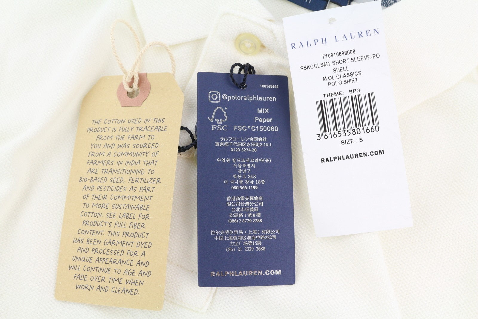 RALPH LAUREN klasikinio kirpimo vyriški polo marškinėliai S su trumpomis rankovėmis, siuvinėti, RRP 211 USD 