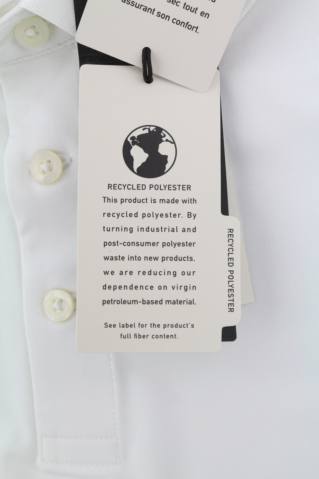 RLX RALPH LAUREN golfo vyriški marškinėliai L dydžio, balti, pritaikyti neperšlampami polo marškinėliai. 