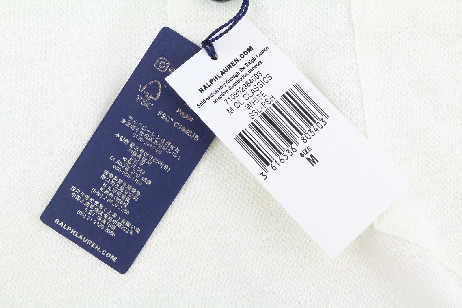 RALPH LAUREN vyriški balti polo marškinėliai trumpomis rankovėmis, siuvinėti, RRP 223 USD 