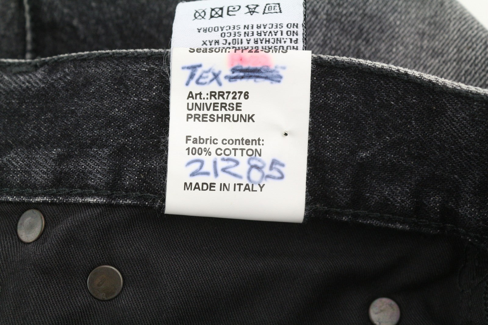 R13 Boyfriend Women Jeans 27 Distress Washed Ankle Cropped Eberit Black RRP€595