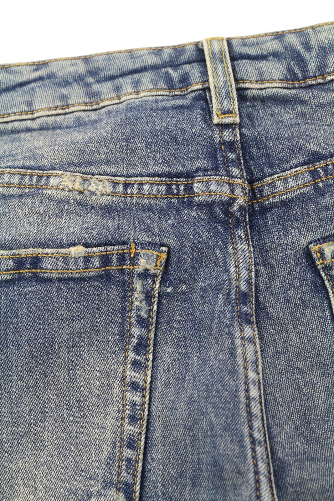 R13 berniukiški tiesūs moteriški džinsai, 27, skalbti iki kulkšnių, mėlyni, tamprūs, RRP 645 € 