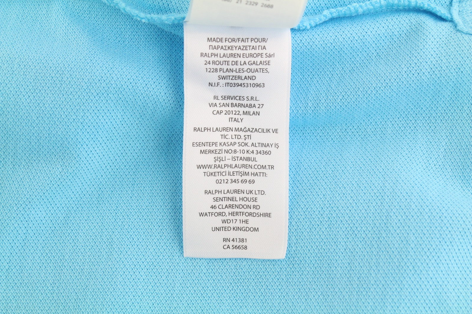 RALPH LAUREN Slim Fit vyriški marškinėliai su trumpomis rankovėmis, 2XL dydžio, mėlyni, su polo apykakle, RRP 125 € 