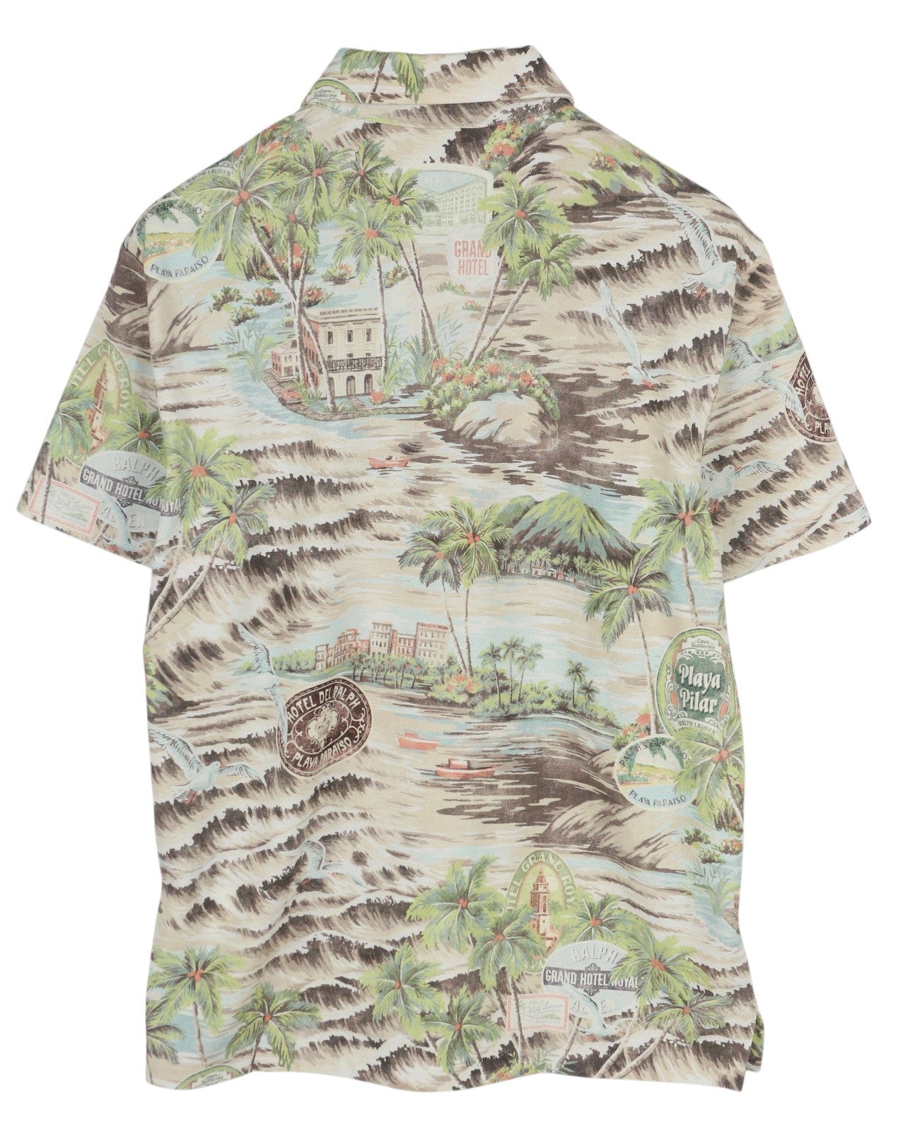 RALPH LAUREN vyriški ploni marškinėliai M su delno raštu ir trumpomis rankovėmis, rekomenduojama kaina – 173 €