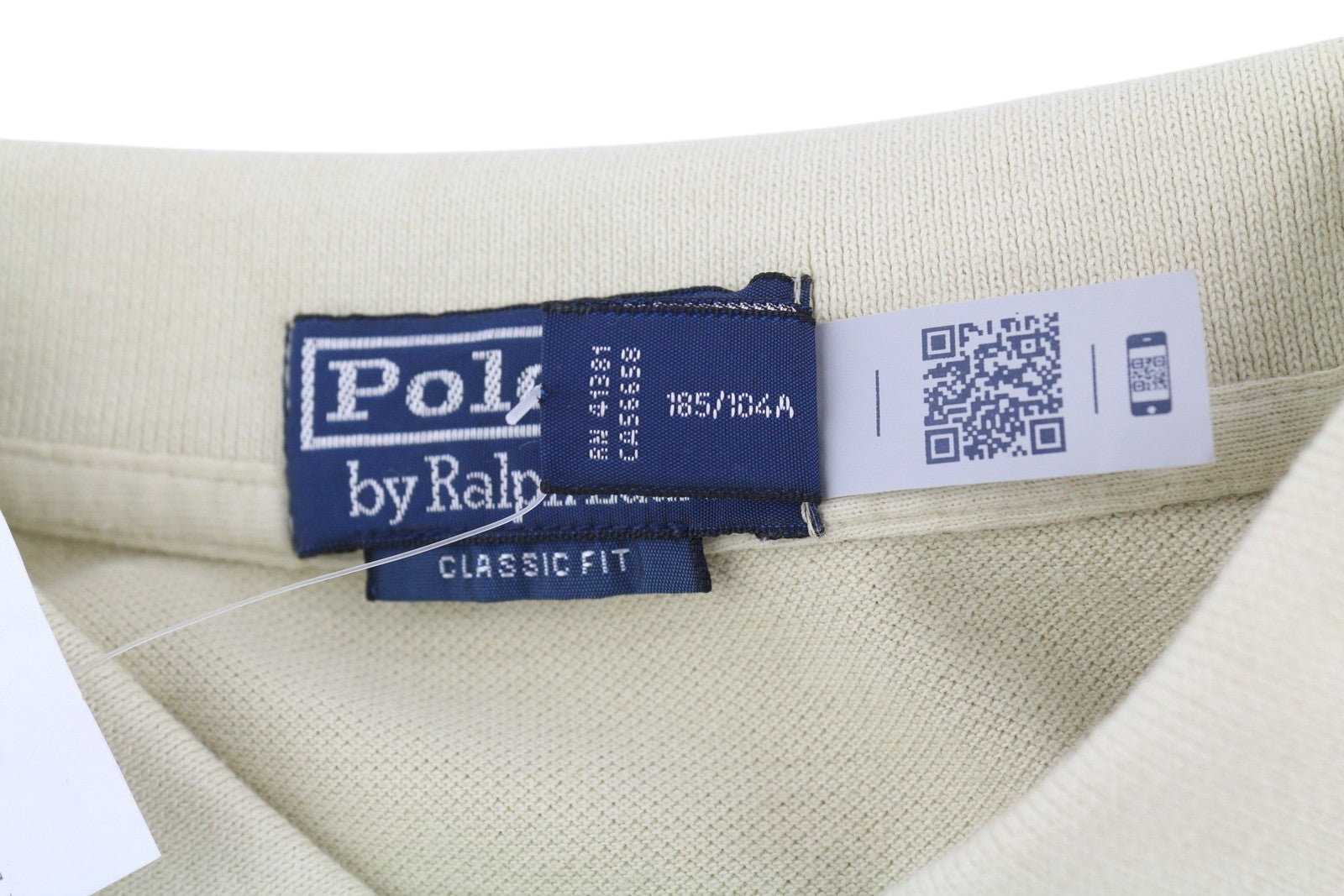 RALPH LAUREN klasikinio kirpimo vyriški XL dydžio smėlio spalvos trumpomis rankovėmis polo marškinėliai, rekomenduojama kaina – 185 € 
