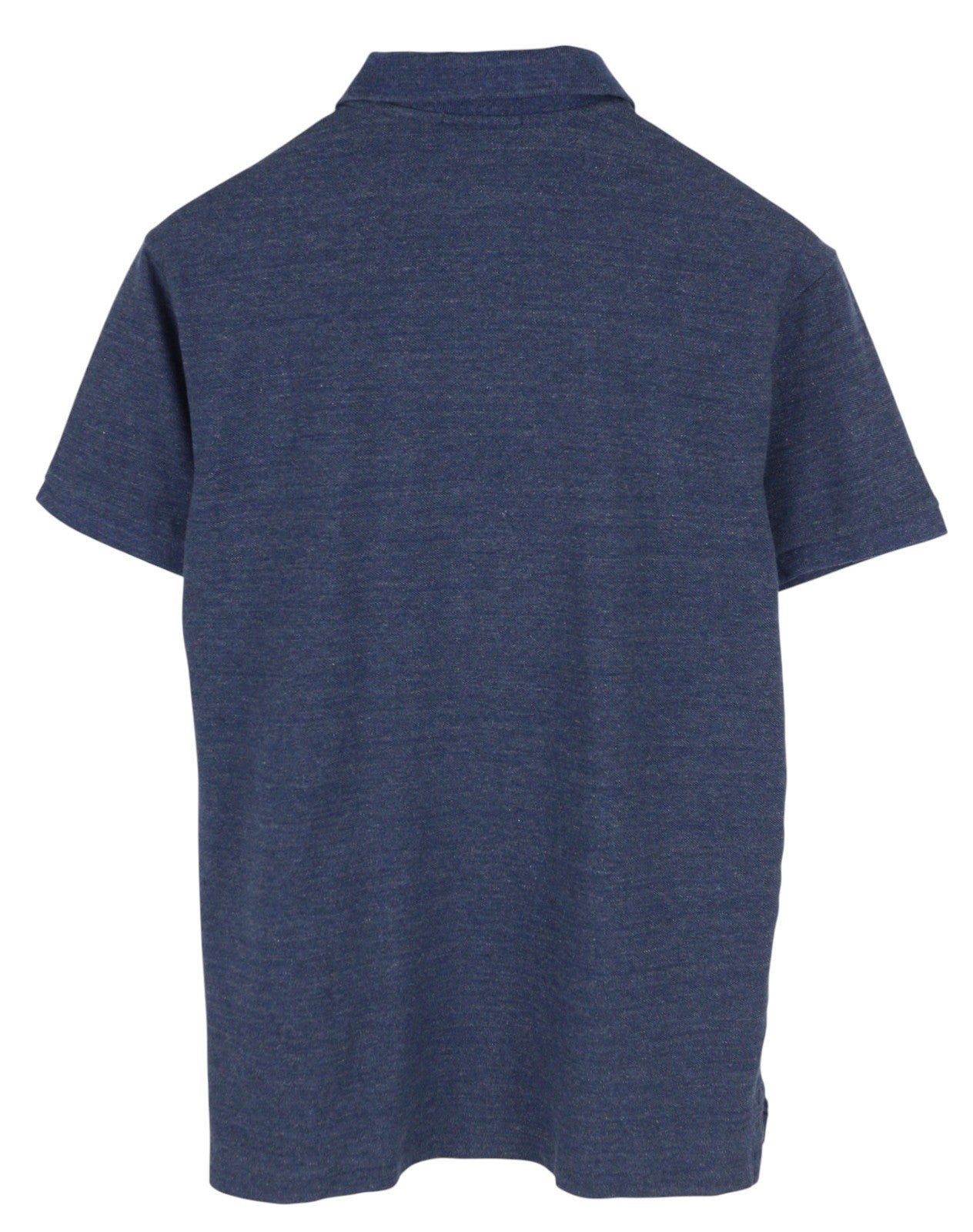 RALPH LAUREN Slim Fit vyriški marškinėliai M mėlyni trumpomis rankovėmis polo apykakle 