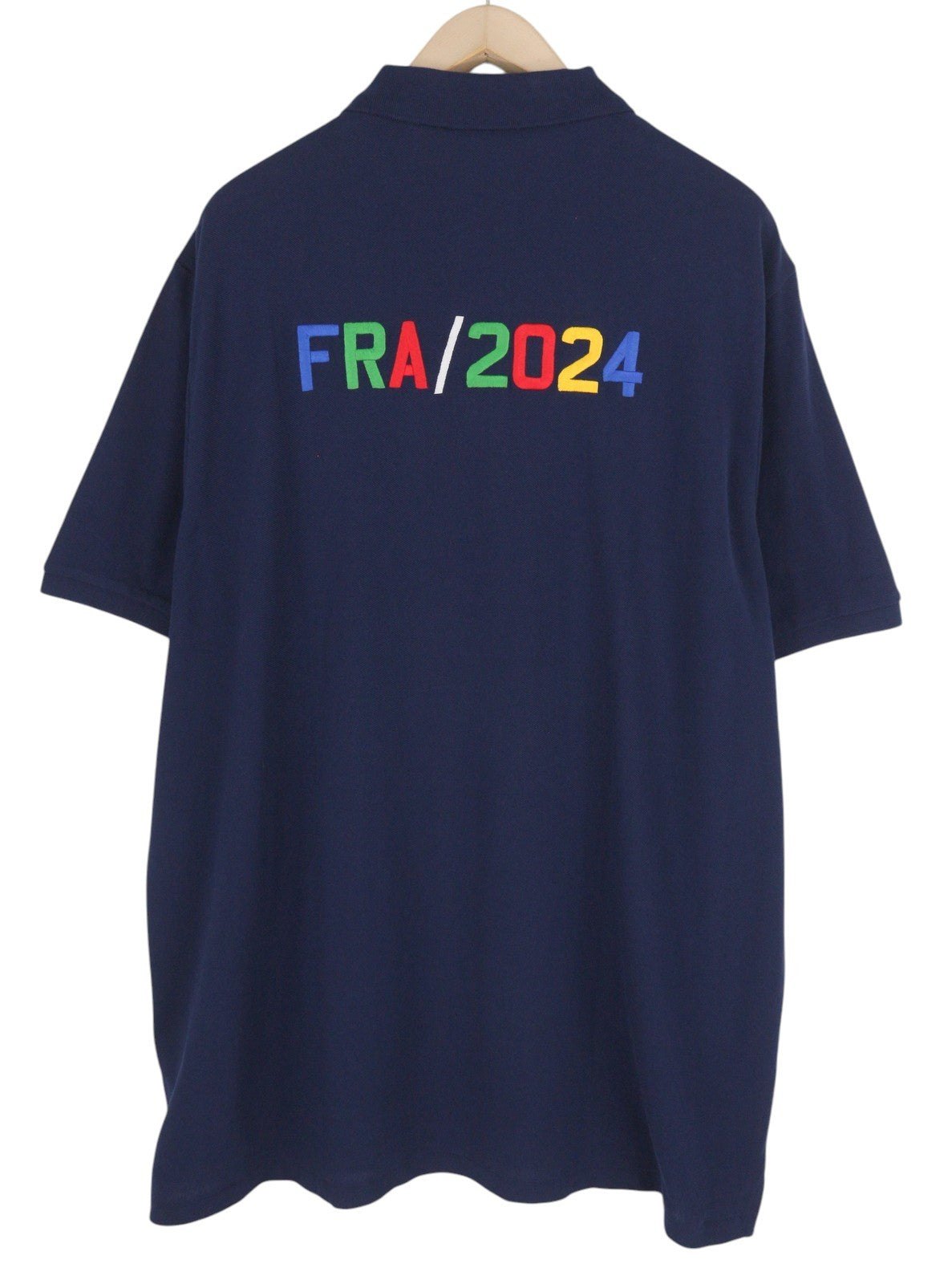 RALPH LAUREN klasikinio kirpimo vyriški marškinėliai, 2XL dydžio, mėlyni, trumpomis rankovėmis, su siuvinėtu logotipu. 