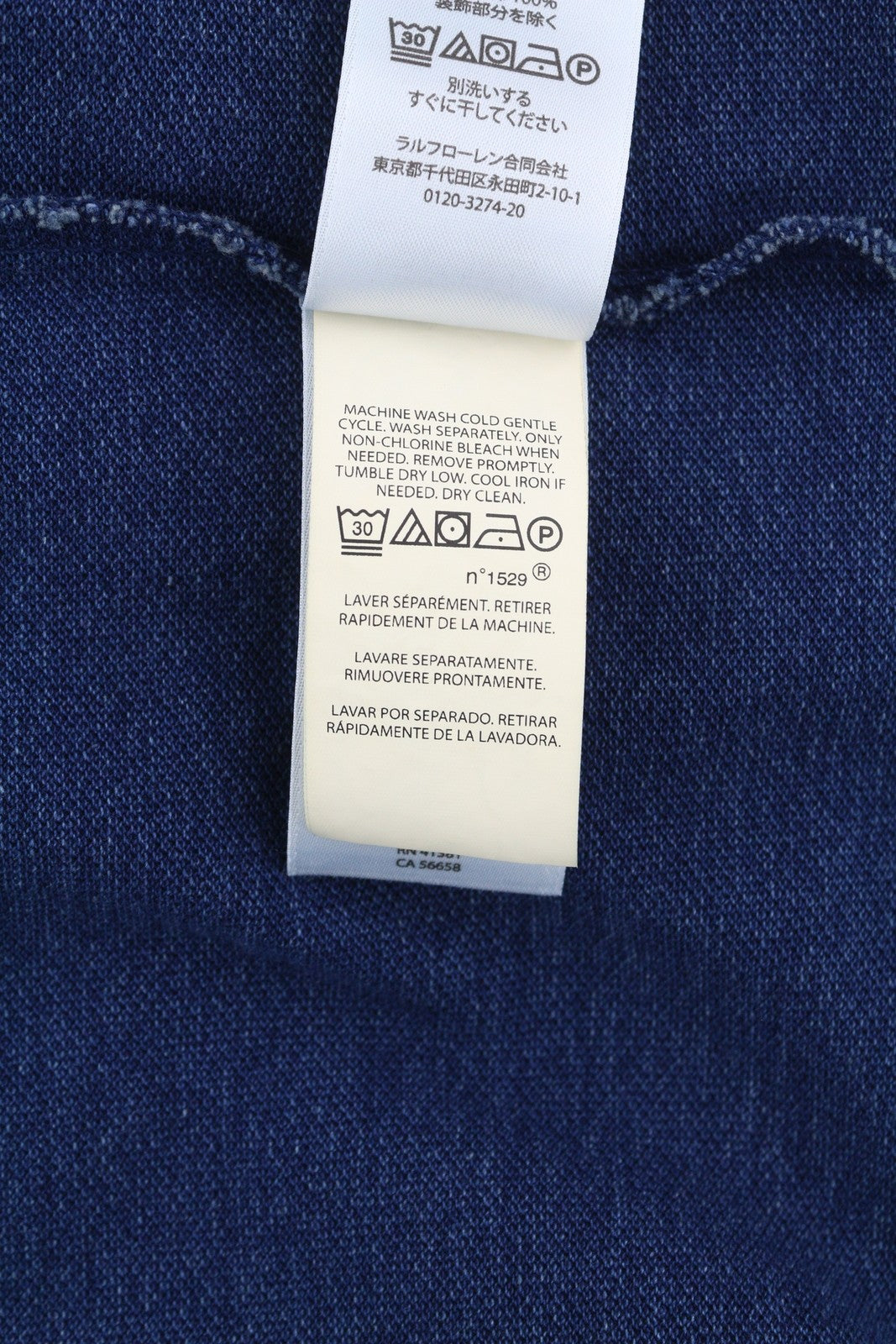 RALPH LAUREN „Custom Slim Fit“ vyriški marškinėliai XS dydžio mėlyni trumpomis rankovėmis polo marškinėliai 