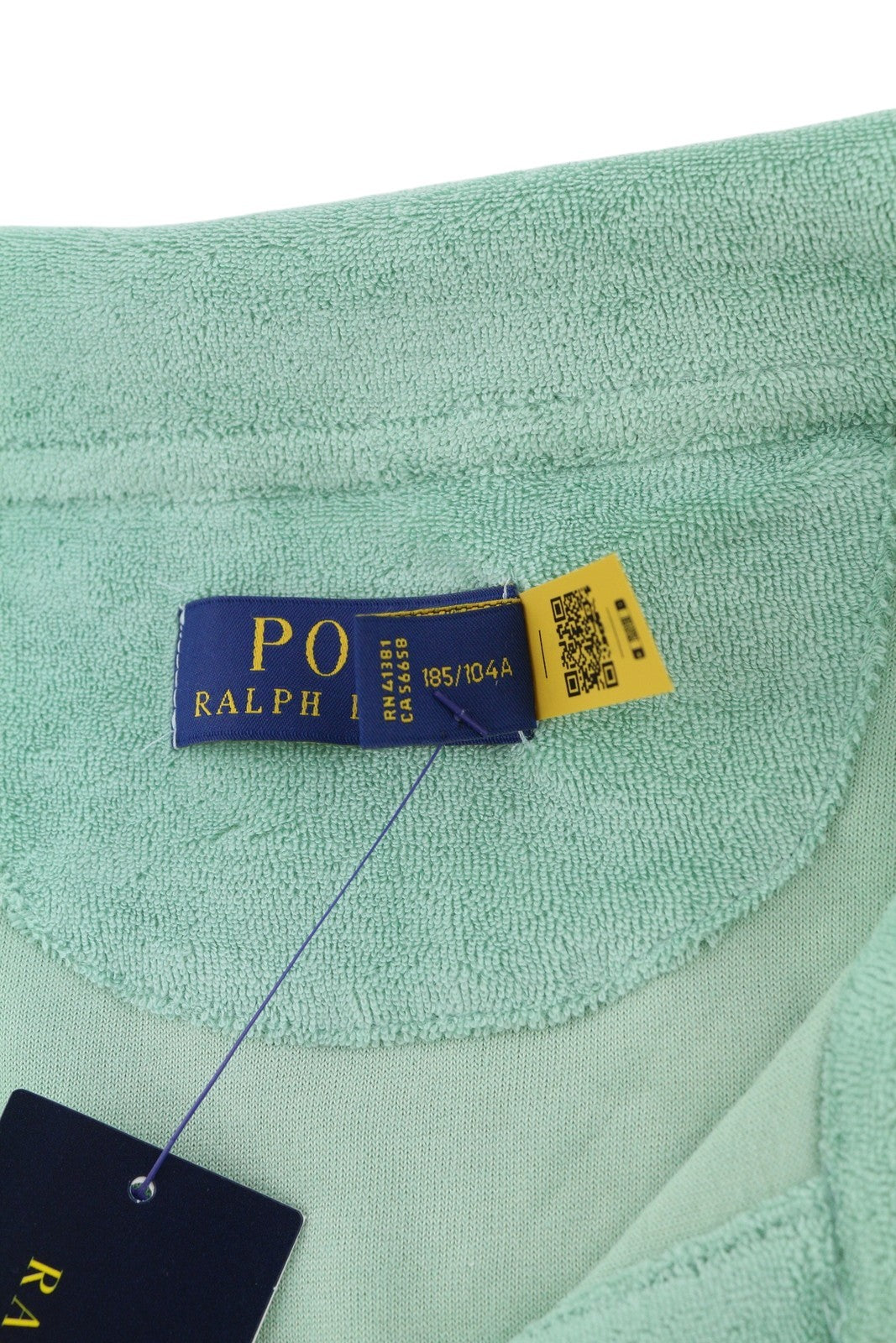 RALPH LAUREN vyriški XL dydžio žali flisiniai polo marškinėliai trumpomis rankovėmis su užlopytomis kišenėmis, rekomenduojama kaina – 159 € 