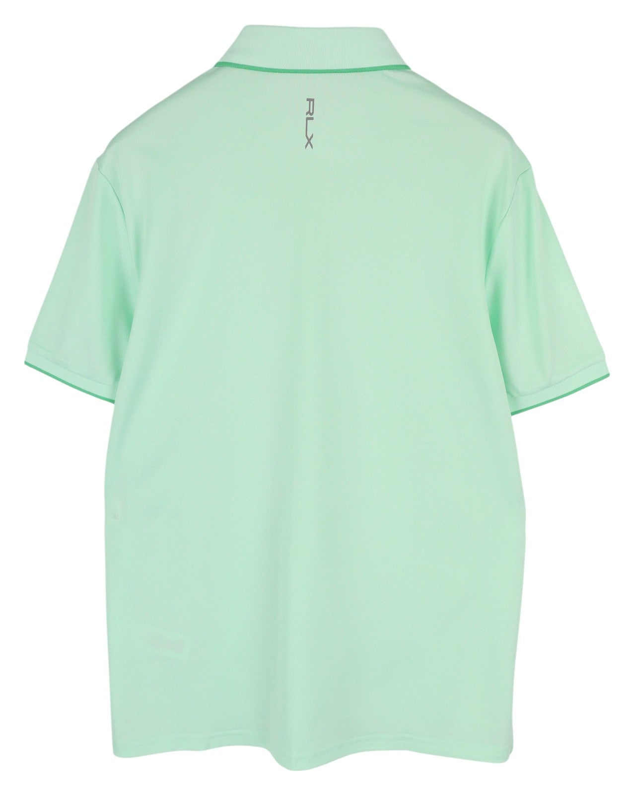RLX RALPH LAUREN golfo vyriški marškinėliai L žali trumpomis rankovėmis su polo kaklu ir logotipu 