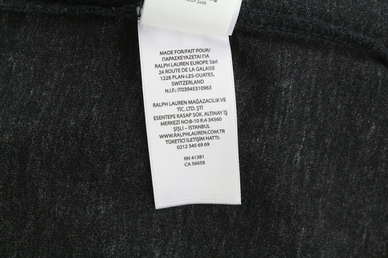 RALPH LAUREN Slim Fit vyriški marškinėliai M juodi plautų rankovių polo marškinėliai 