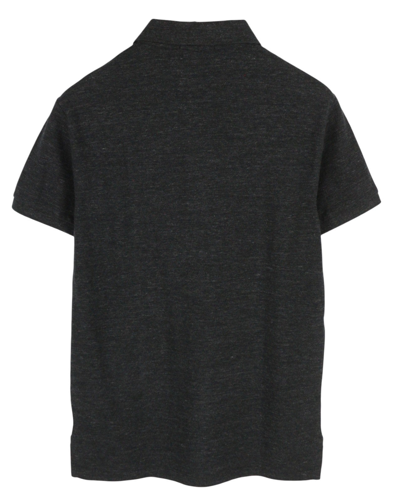 RALPH LAUREN Slim Fit vyriški marškinėliai M juodi plautų rankovių polo marškinėliai 