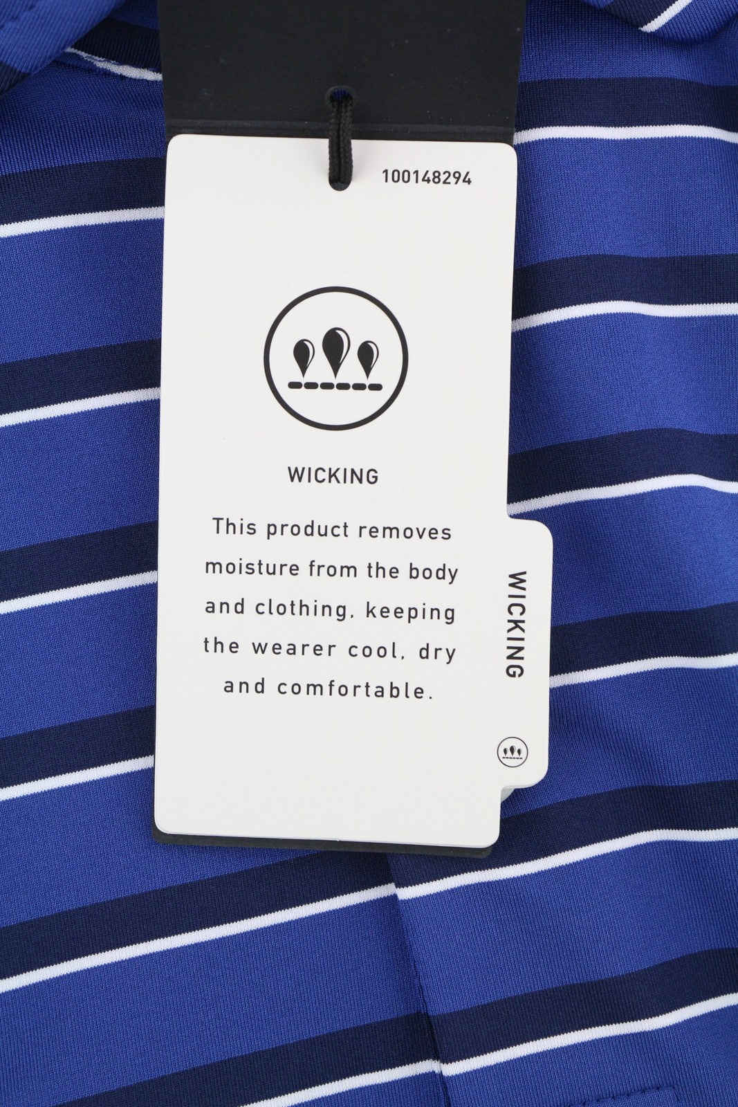 RLX RALPH LAUREN golfo vyriški marškinėliai su mėlynais dryžuotais trumpomis rankovėmis, 2XL dydžio 