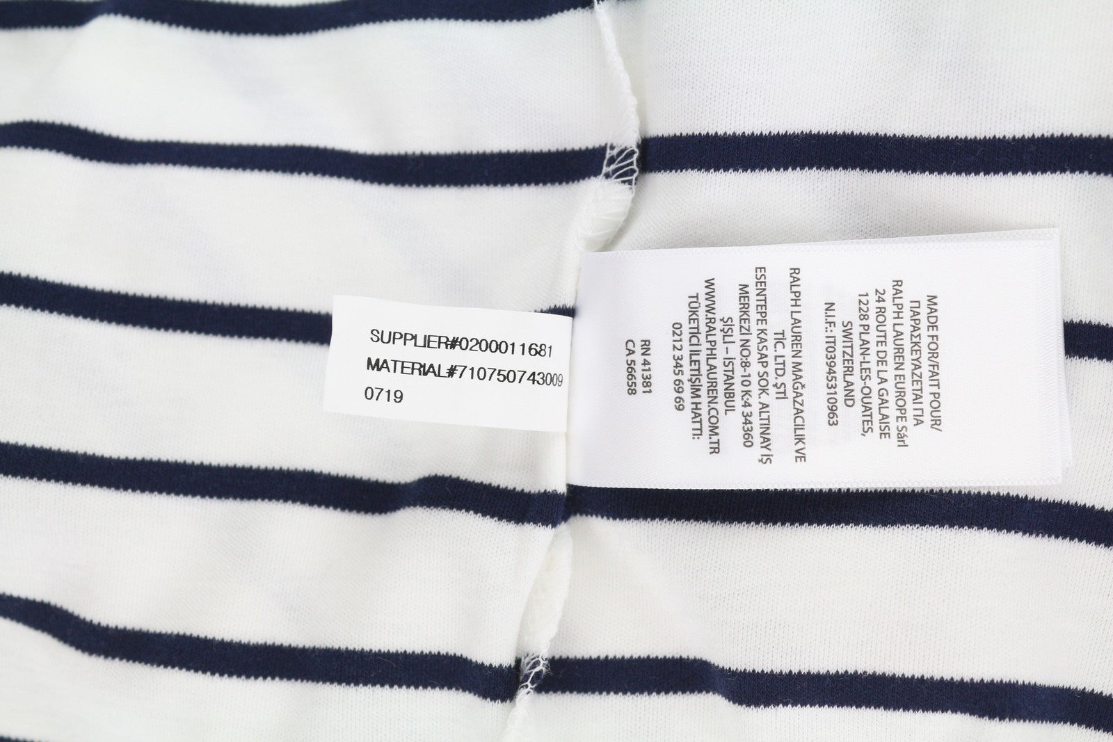 RALPH LAUREN klasikinio stiliaus vyriški marškinėliai M, balti, trumpomis rankovėmis, dryžuota polo apykakle 