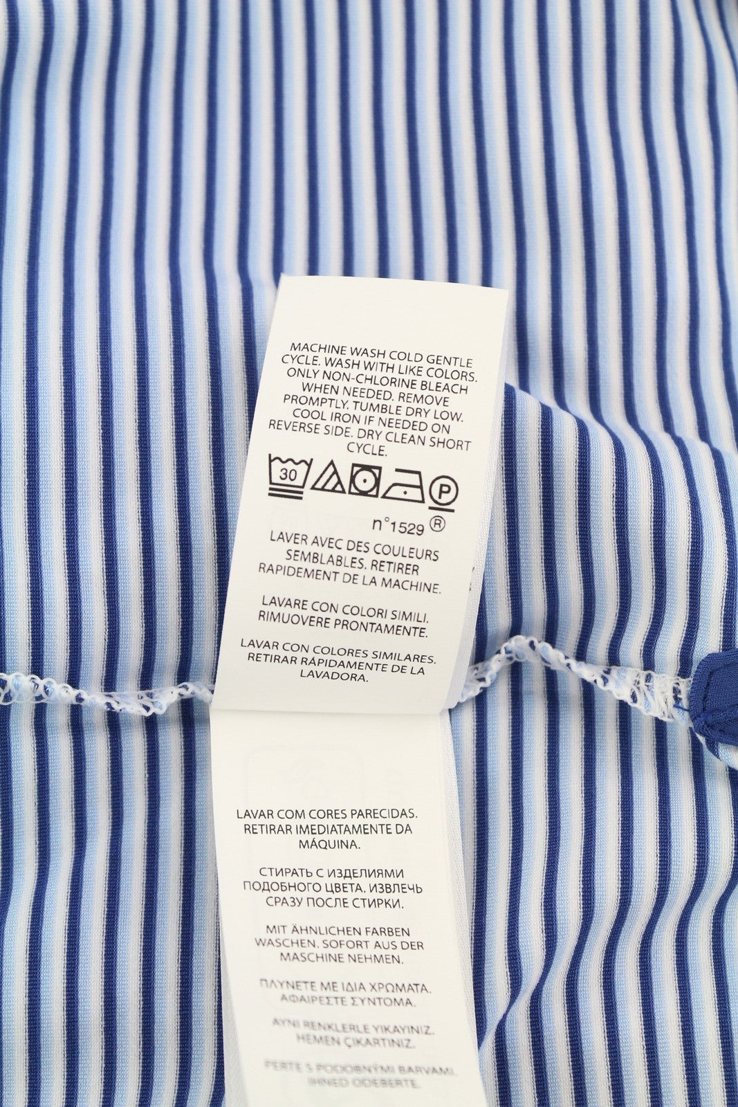 RLX RALPH LAUREN golfo vyriški marškinėliai su mėlynais dryžuotais ir trumpomis rankovėmis bei polo kaklu, 2XL dydžio. 