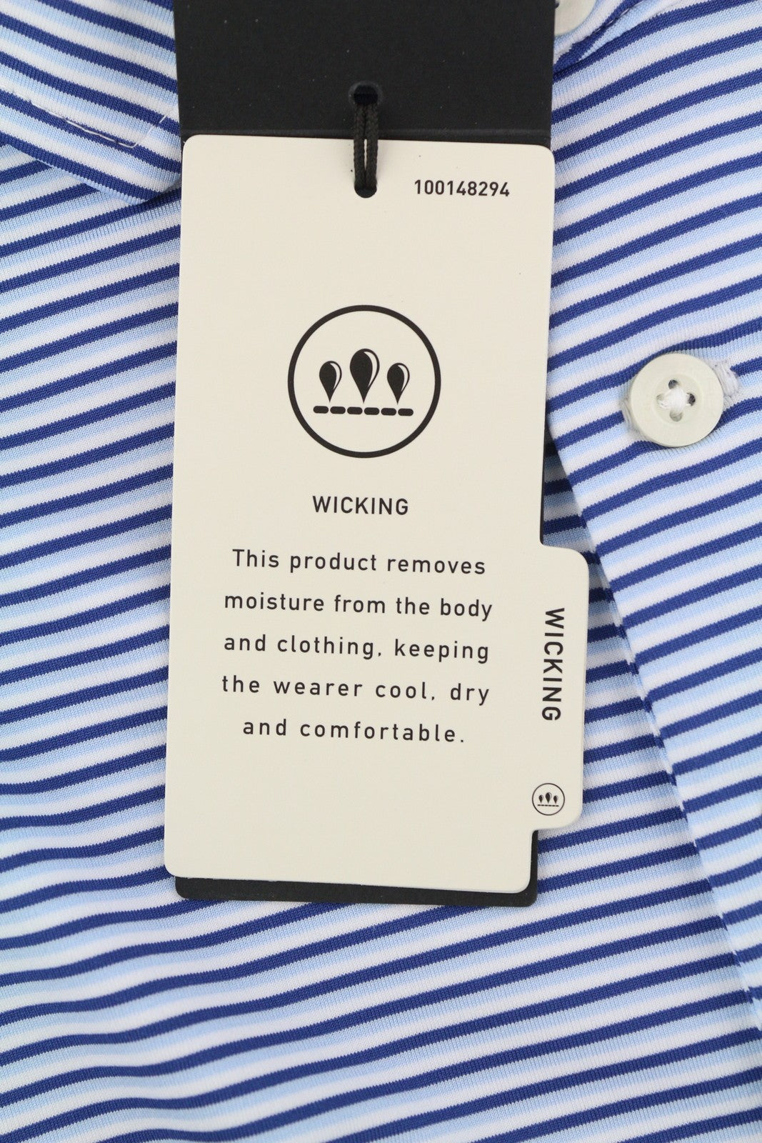 RLX RALPH LAUREN golfo vyriški marškinėliai su mėlynais dryžuotais ir trumpomis rankovėmis bei polo kaklu, 2XL dydžio. 