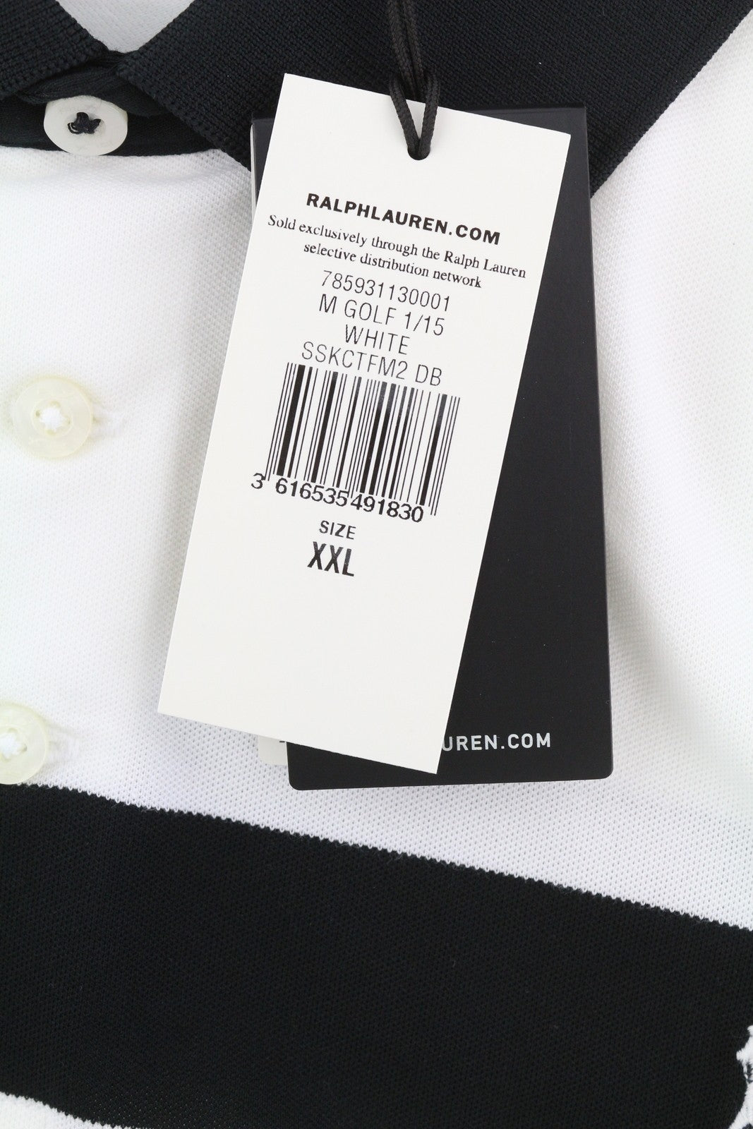 RLX RALPH LAUREN golfo vyriški marškinėliai su baltu trumpomis rankovėmis, 2XL dydžio, su neperšlampamu audiniu, RRP 130 € 