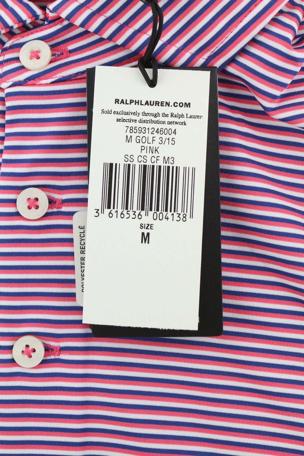 RLX RALPH LAUREN golfo vyriški marškinėliai M dryžuoti trumpomis rankovėmis polo apykakle su gobtuvu 