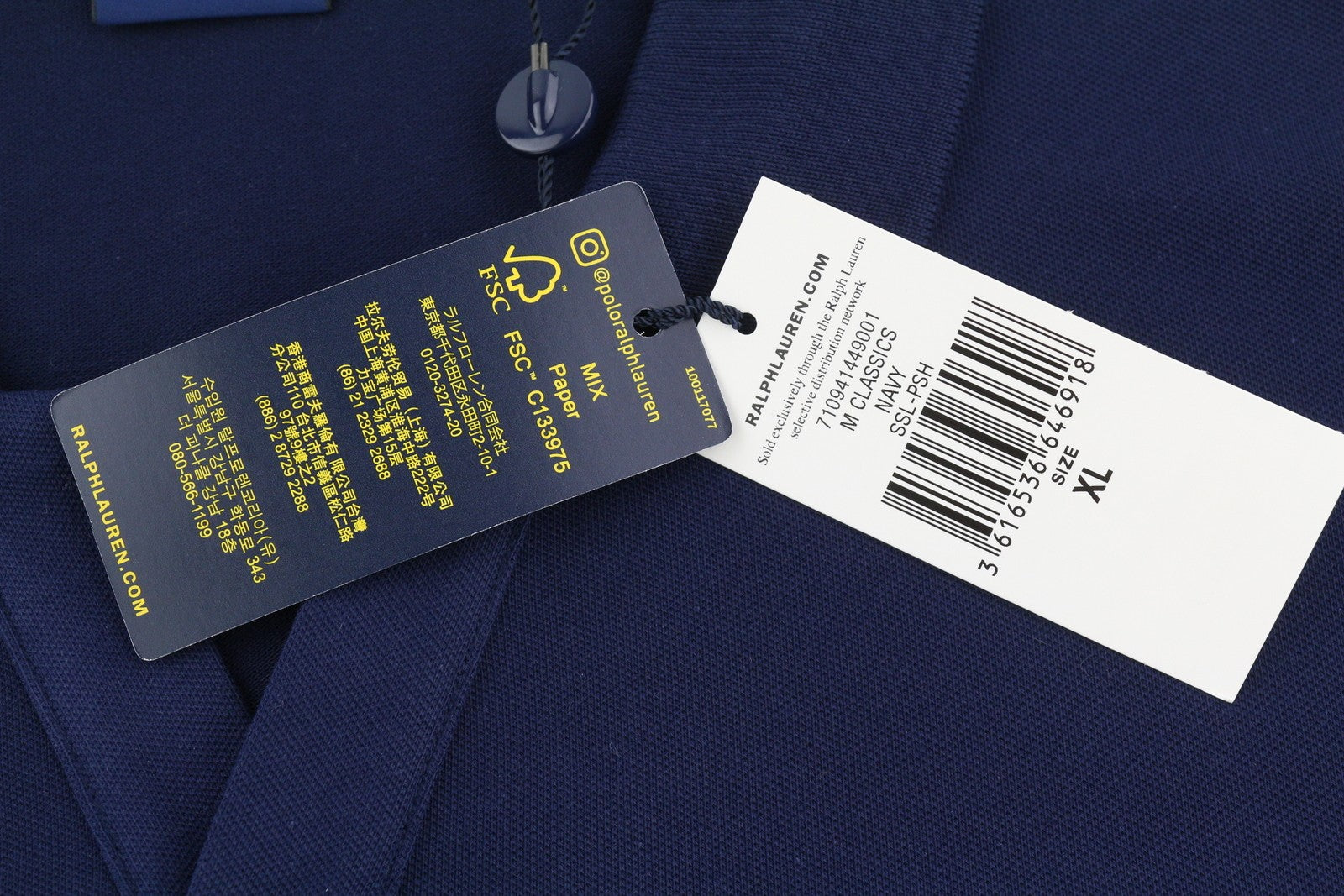 RALPH LAUREN klasikinio kirpimo vyriški marškinėliai XL dydžio, trumpomis rankovėmis, tamprūs, tinkliniai polo marškinėliai, rekomenduojama kaina – 130 € 