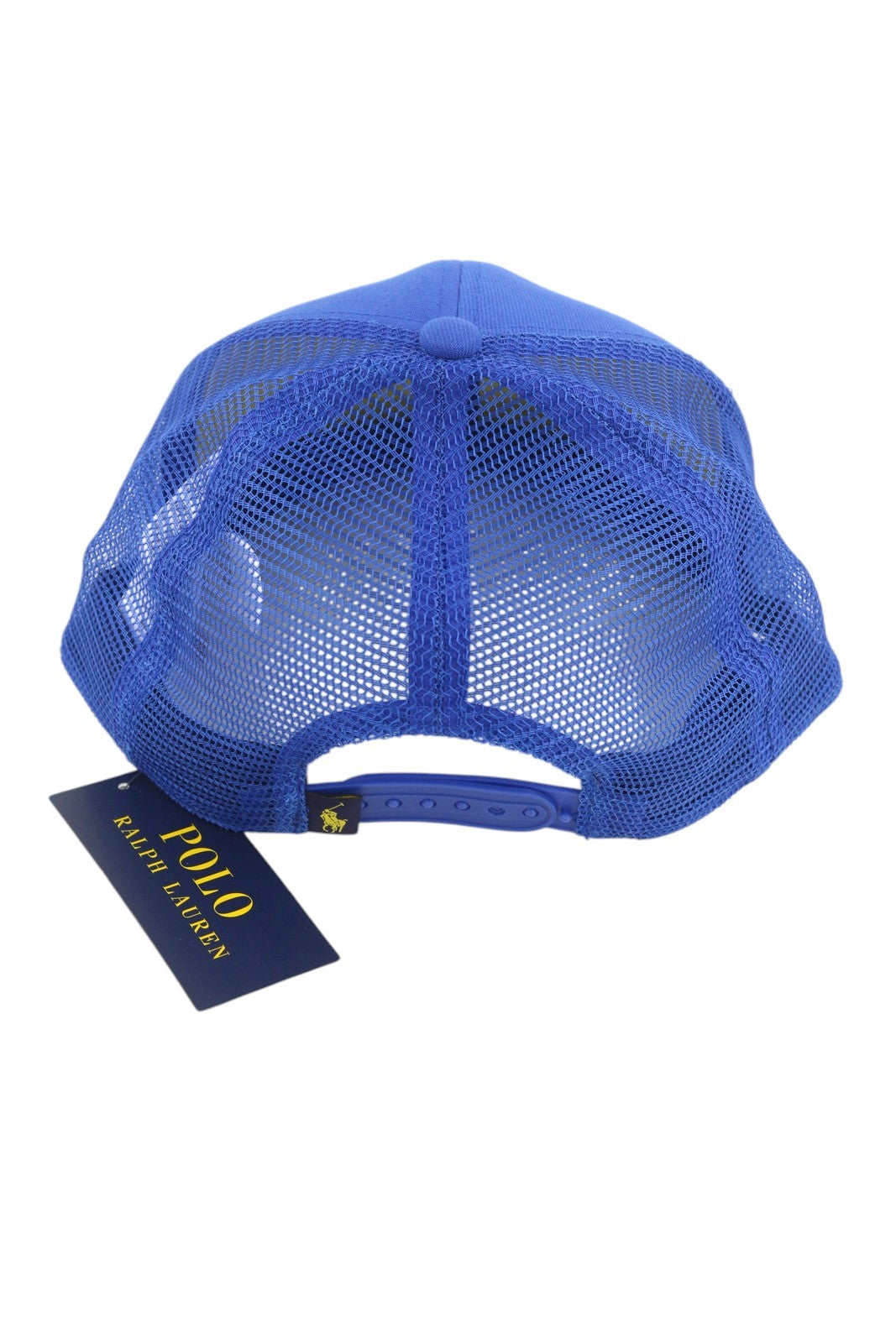 RALPH LAUREN „High Crown“ vyriška kepurė su mėlyna „Twill Trucker“ atspaudu ir užsegama rankena, rekomenduojama kaina – 69 € 