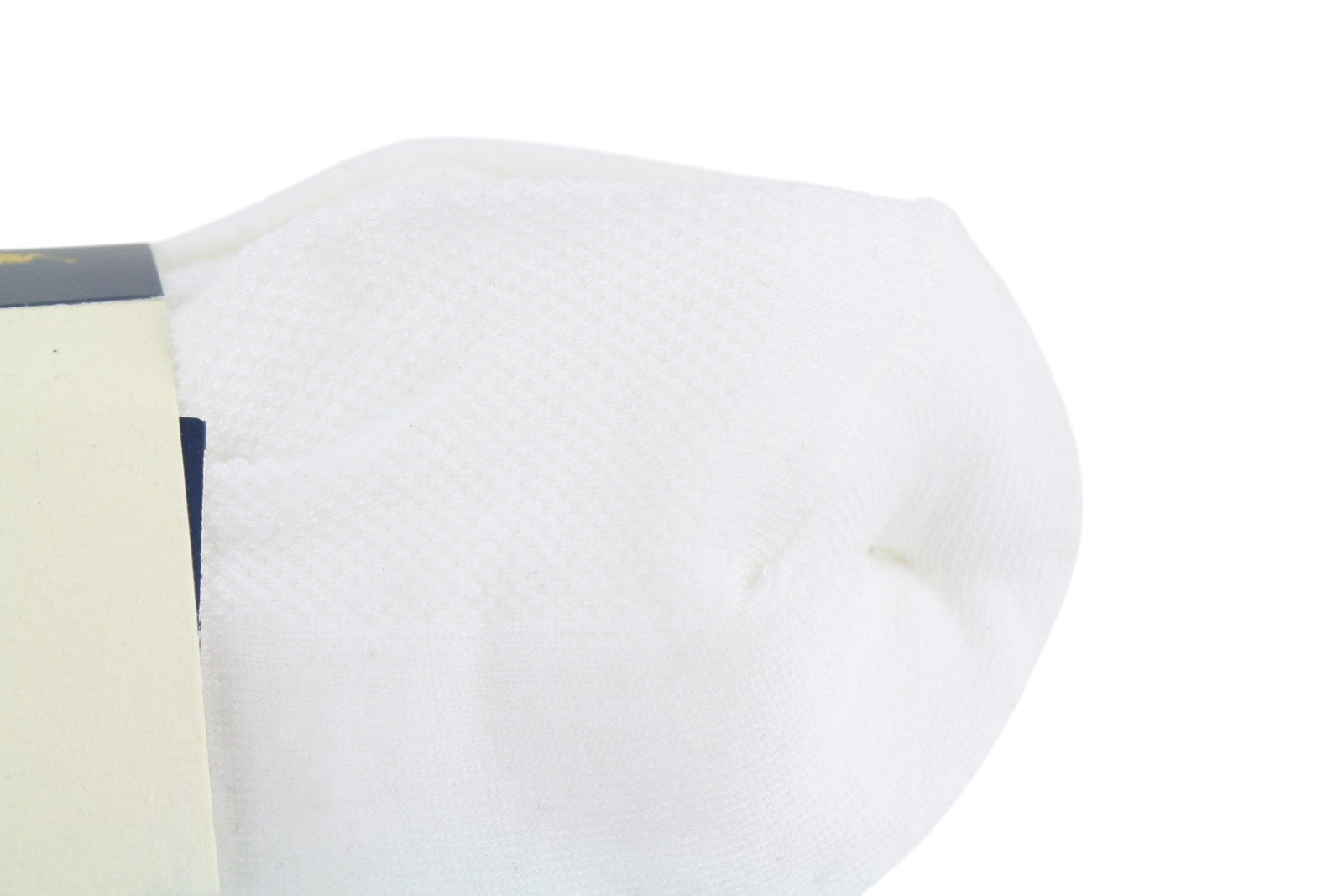 RALPH LAUREN vyriškos kojinės OS baltos siuvinėto logotipo žemos iškirptės unisex 6 poros 