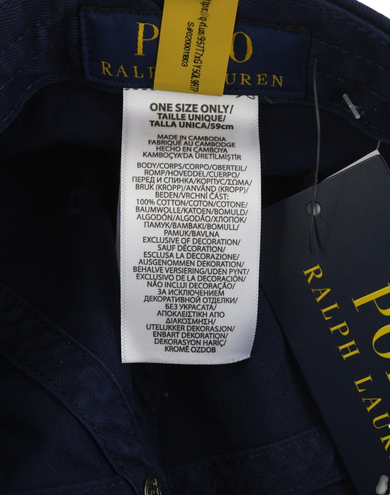 RALPH LAUREN vyrų kepuraitė 59 CM tamsiai mėlyna FRA PRFC logotipas beisbolas 90 RRP 