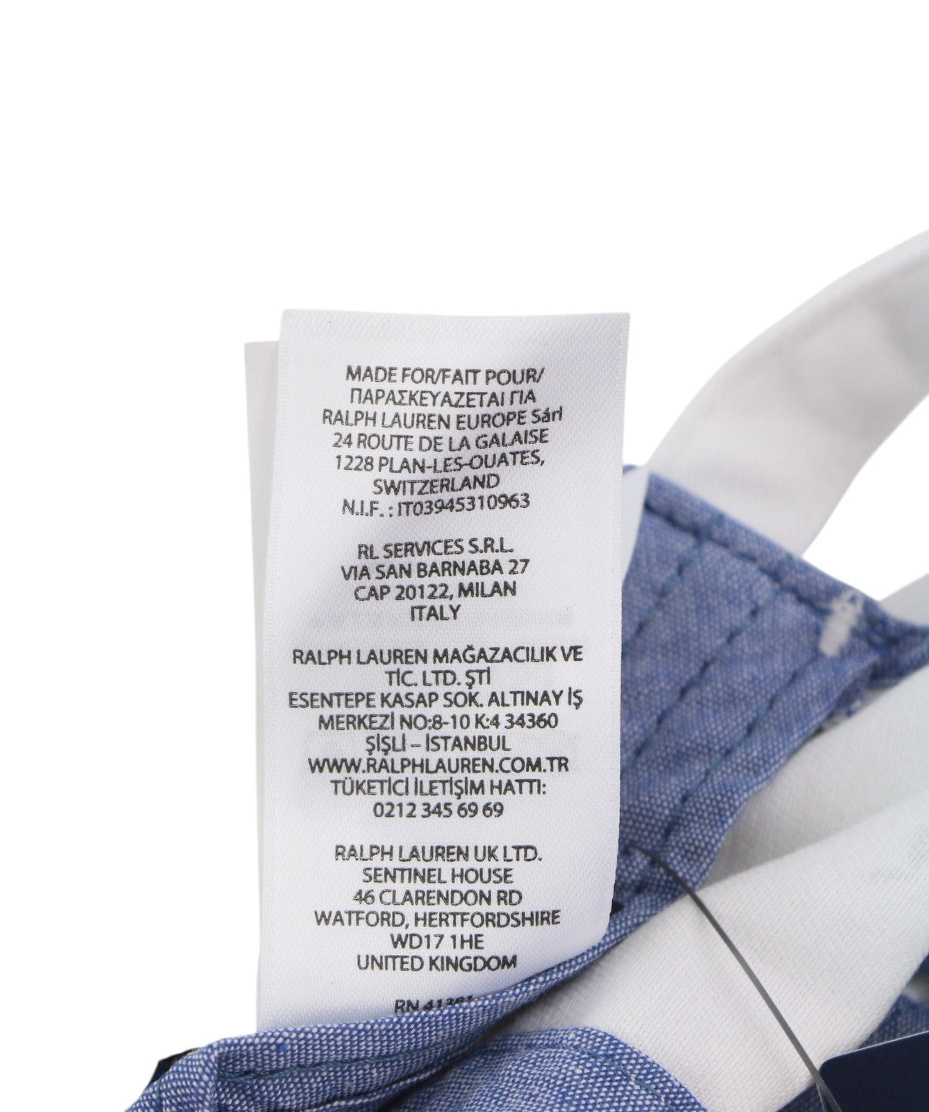 RALPH LAUREN Men Cap 59 CM White Paint Colourful Sport Baseball RRP€139