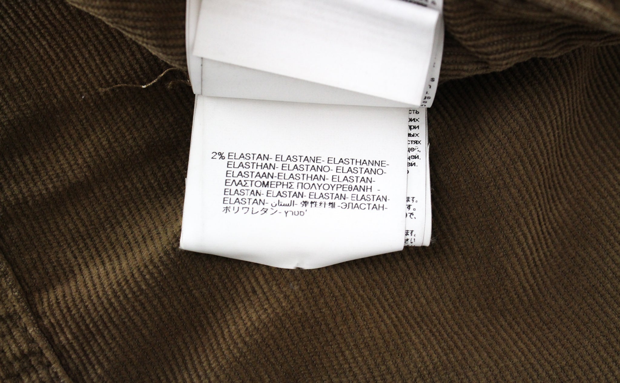 REPLAY Anbass Men's W31/L34 Brown Corduroy Slim Button-Fly Casual Trousers