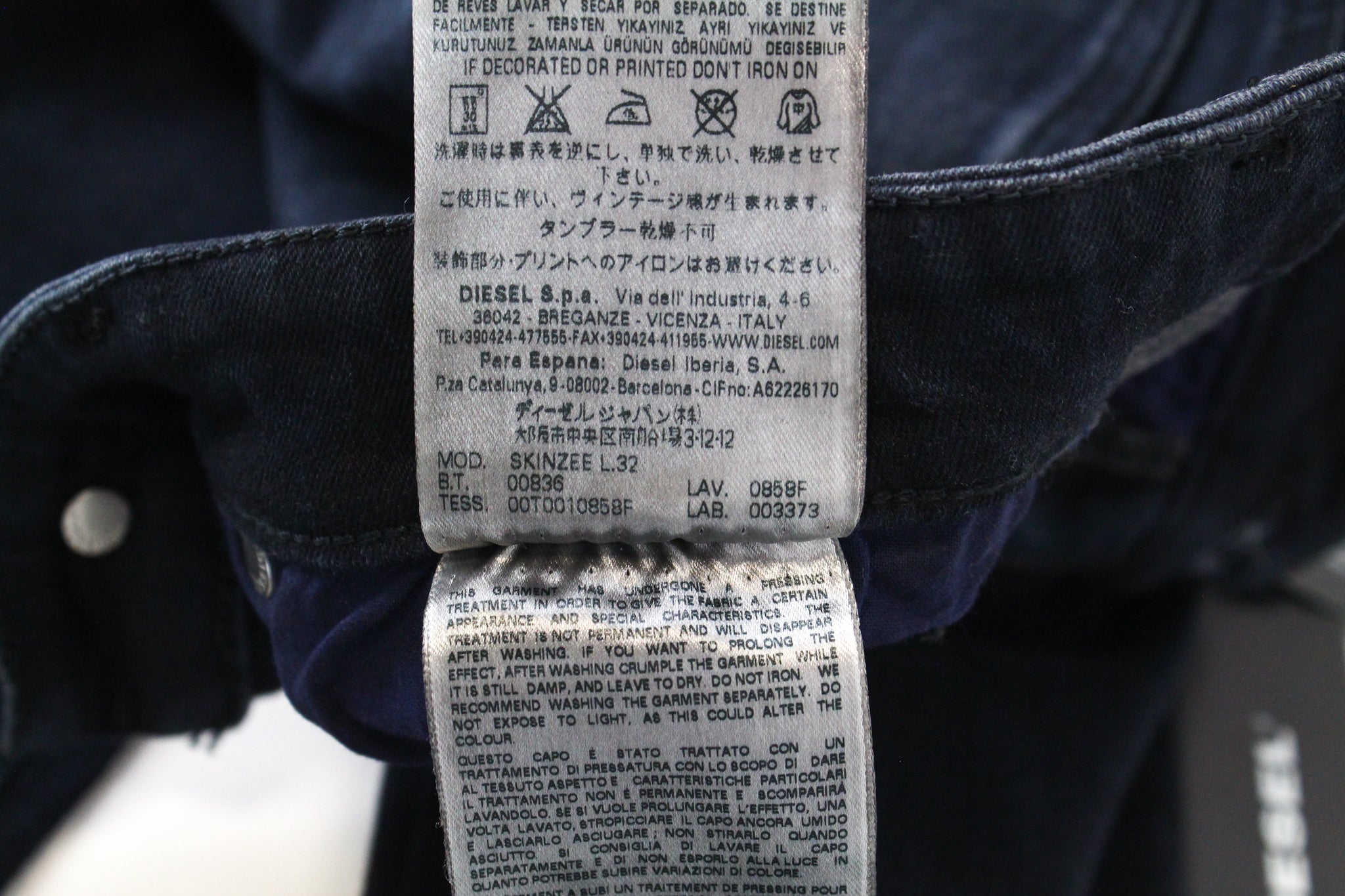 DIESEL Skinzee 0858F Women's W25/L32 Polka Dot Super Slim Skinny Jeans