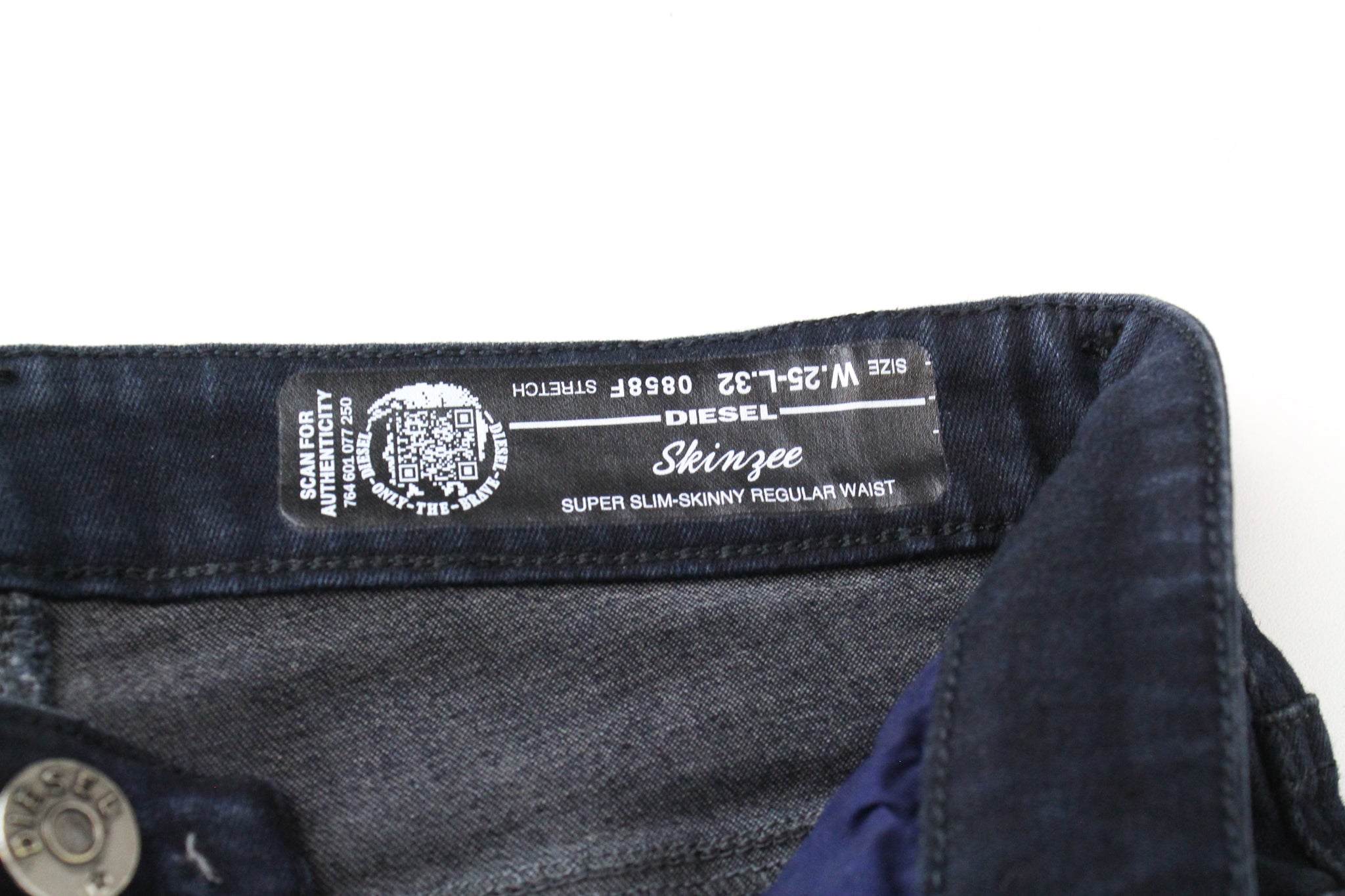 DIESEL Skinzee 0858F Women's W25/L32 Polka Dot Super Slim Skinny Jeans