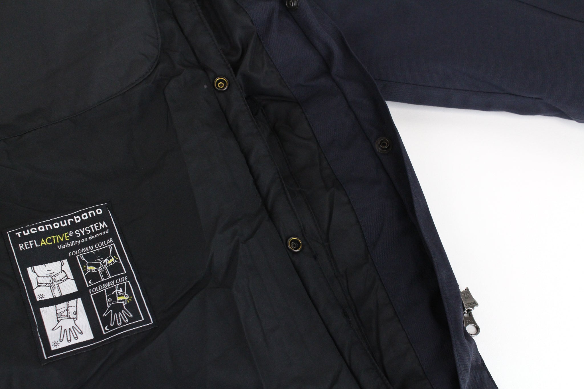 TUCANO URBANO Men's S Navy Waterproof Reflective Padded Hooded Jacket