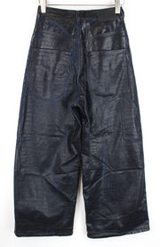 DIESEL D-Luite-SX-T 0094R Women's W27 Flared Jogg Coated Animal Print Jeans