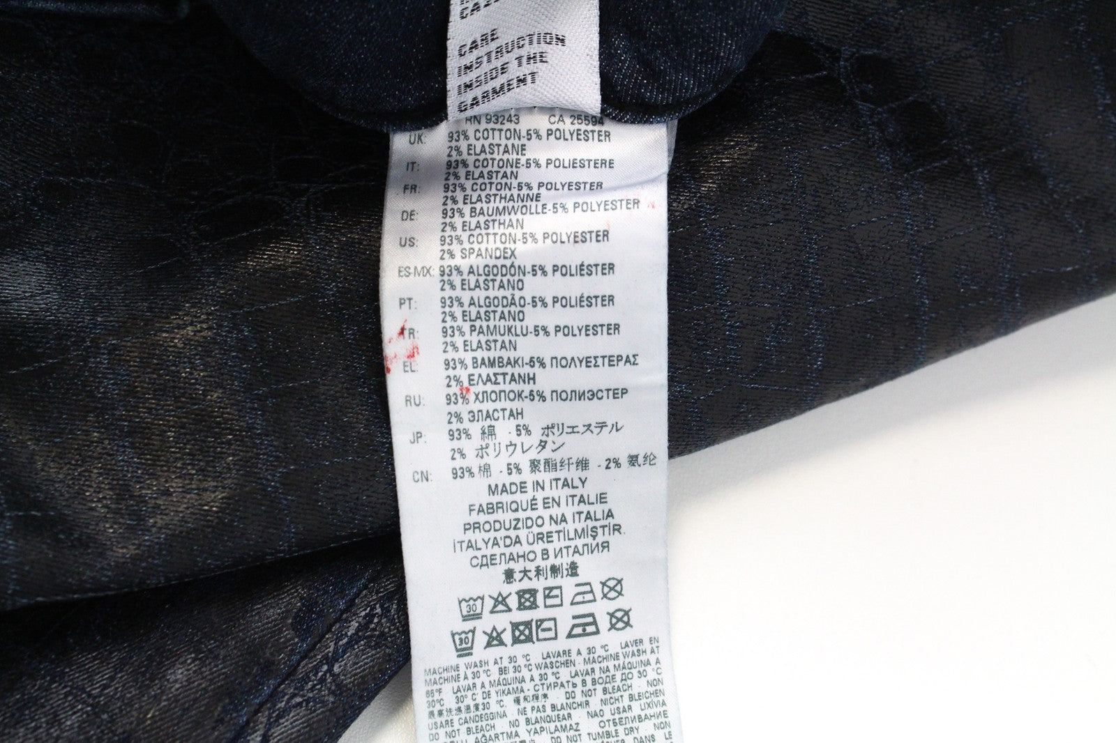 DIESEL D-Luite-SX-T 0094R Women's W27 Flared Jogg Coated Animal Print Jeans