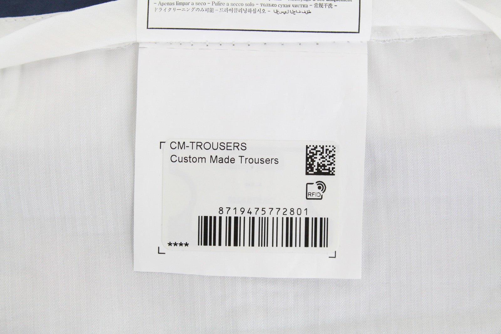 SUITSUPPLY Brescia Men's UK42R Blue Classic Lined Formal Wool Trousers