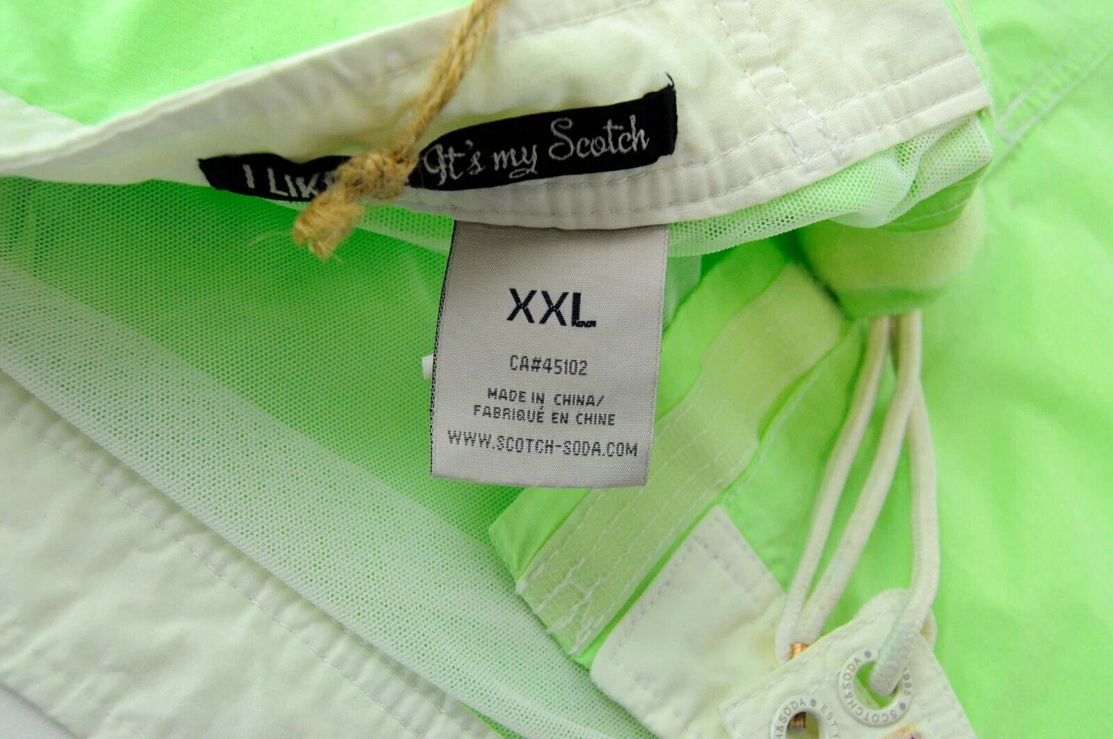 „SCOTCH &amp; SODA“ vasarinės glaudės 2XL žalios medvilnės mišinio užtraukiamos vyriškos „Ams Couture“ 