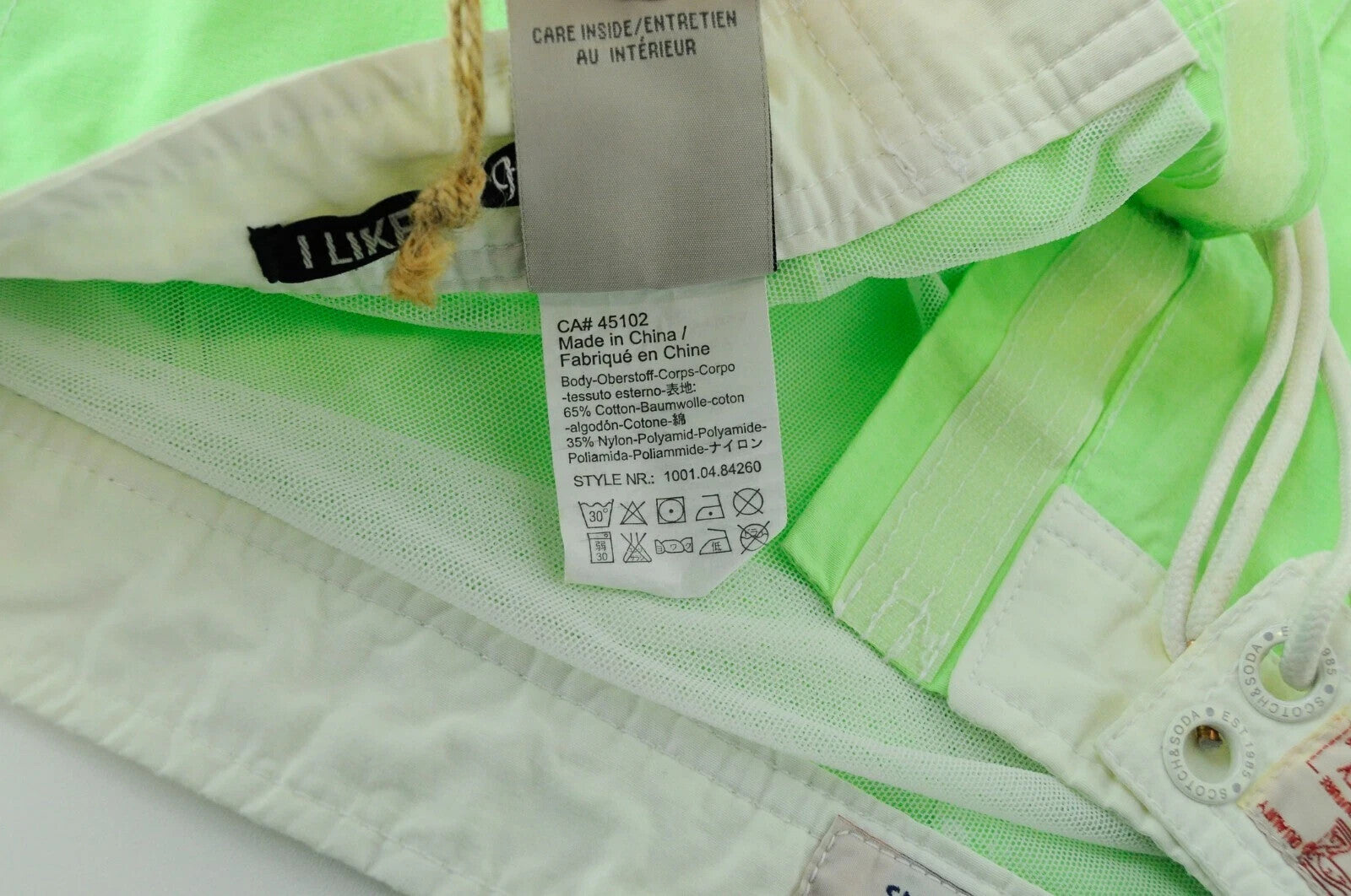 „SCOTCH &amp; SODA“ vasarinės glaudės 2XL žalios medvilnės mišinio užtraukiamos vyriškos „Ams Couture“ 