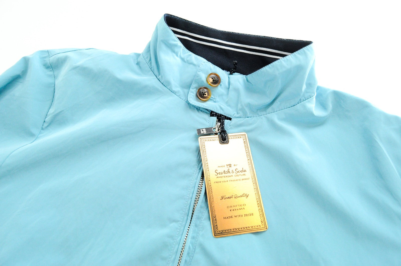 SCOTCH & SODA Men's Blue Jacket ~XL Lightweight Zipped Long Sleeve Casual