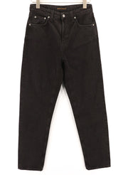 NUDIE JEANS Breezy Britt moteriški džinsai W29/L30 Regular Taper Fit medvilniniai juodi 