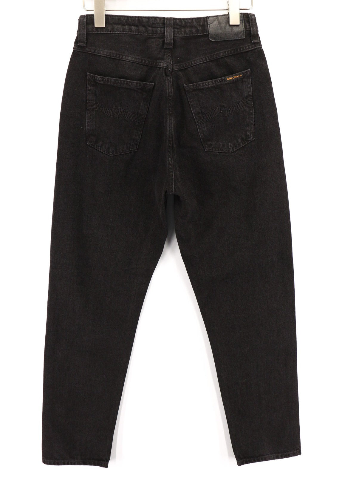 NUDIE JEANS Breezy Britt moteriški džinsai W29/L30 Regular Taper Fit medvilniniai juodi 