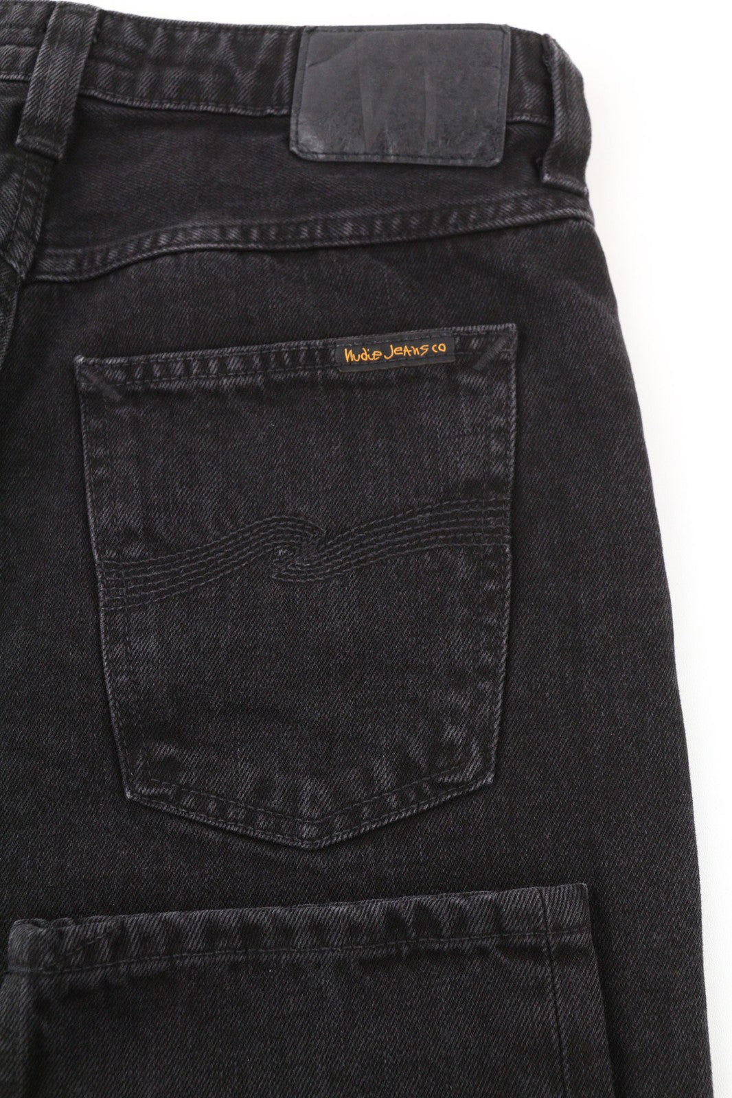 NUDIE JEANS Breezy Britt moteriški džinsai W29/L30 Regular Taper Fit medvilniniai juodi 