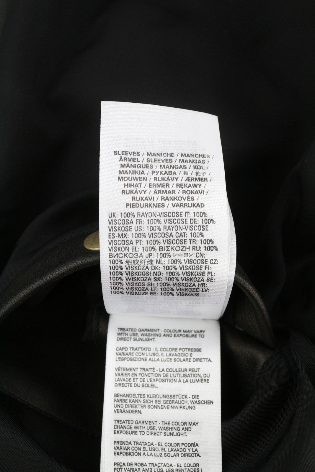 DIESEL L-Metalo vyriška striukė 54 juoda avikailio oda su užtrauktuku ir logotipu, rekomenduojama mažmeninė kaina – 795 € 