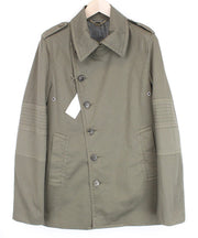 RICHMOND vyriška striukė 48 žalia, su apykakle, pamušalu, tampri medvilninė, vienos krūtinės 