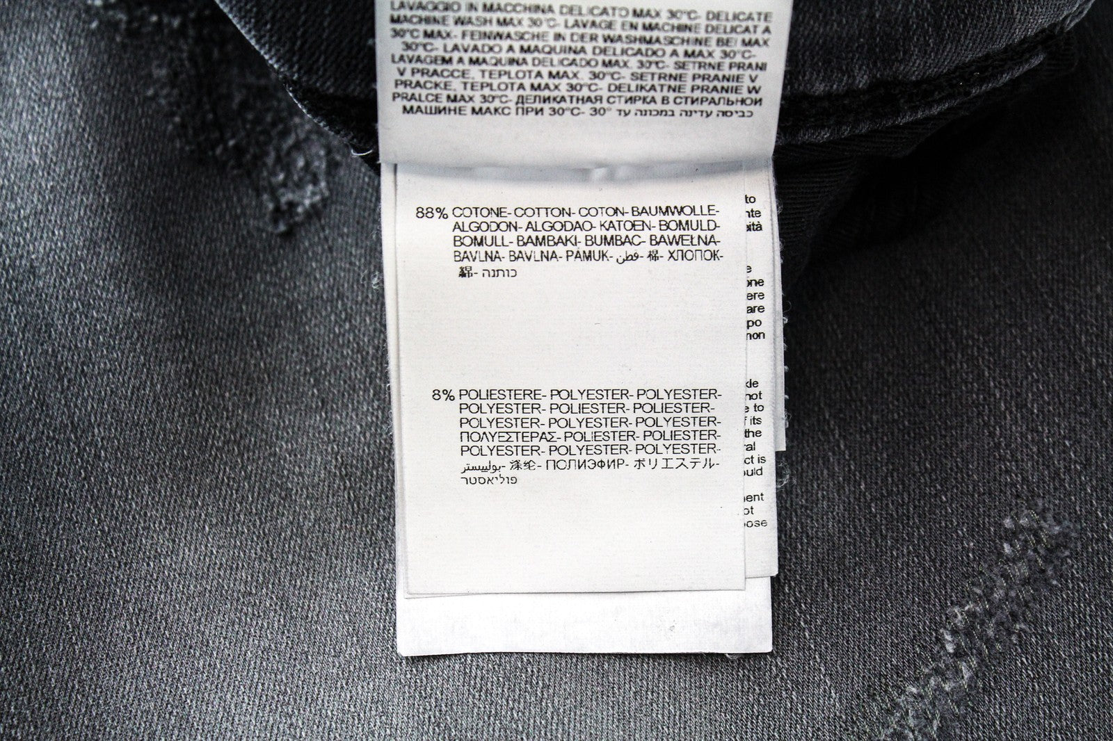 REPLAY W31/L36 Anbass pilki skalbti tamprūs medvilniniai aptempti džinsai